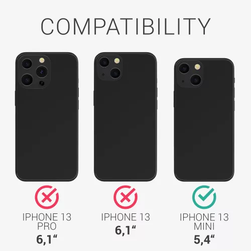 Husa pentru iPhone 13 Mini, Lemn, Maro, 55936.01