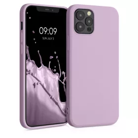   Husa pentru Apple iPhone 12 / iPhone 12 Pro, Silicon, Mov, 53844.140, kwmobile