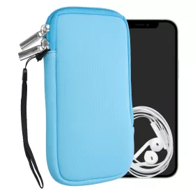   Husa Universala pentru telefon XL - 6,8 inch, Neopren, Albastru, 46188.4.23, kwmobile