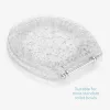 Capac toaleta Navaris, glitter, 42x36x4.5 cm, rasina transparenta, transparent, plastic