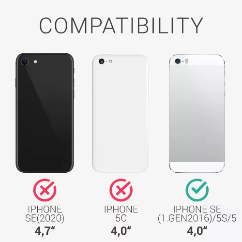 Husa pentru Apple iPhone 5s / iPhone SE, Silicon, Rosu, 42766.209, kwmobile