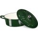 Oala antiaderenta din fonta Navaris pentru plite/cuptoare - 45cm - 7.7L - Verde, 52477.01.80