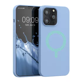   Husa pentru Apple iPhone 13 Pro, Silicon, Albastru, 56560.58, kwmobile