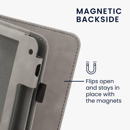 Husa pentru Tolino Vision 6, Piele ecologica, Gri, kwmobile, 56600.03