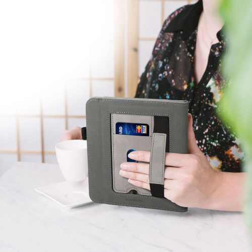 Husa pentru Tolino Vision 6, Piele ecologica, Gri, kwmobile, 56600.03