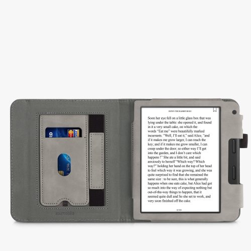 Husa pentru Tolino Vision 6, Piele ecologica, Gri, kwmobile, 56600.03