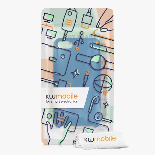 Husa pentru Apple iPhone 8 / iPhone 7 / iPhone SE 2, Silicon, Albastru, 40225.228, kwmobile