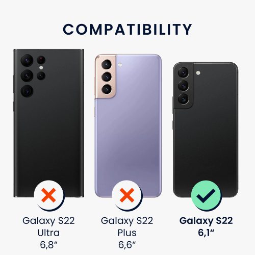 Husa pentru Samsung Galaxy S22, Silicon, Albastru, 56756.168, kwmobile