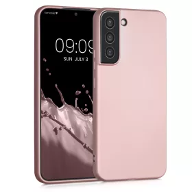   Husa pentru Samsung Galaxy S22 Plus, Silicon, Roz, 56762.31, kwmobile