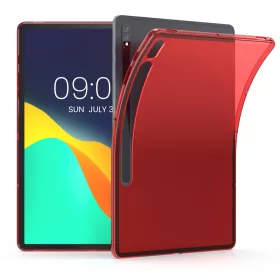   Husa pentru tableta Samsung Galaxy Tab S8 Plus/Galaxy Tab S7 Plus, Kwmobile, Rosu, Silicon, 52921.09