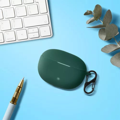 Husa pentru casti Beats Studio Buds, Kwmobile, Verde, Silicon, 55796.80
