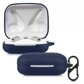   Husa pentru casti OnePlus Buds Pro, Kwmobile, Albastru, Silicon, 56099.04