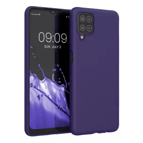   Husa pentru Samsung Galaxy A12, Silicon, Albastru, 54048.226, kwmobile