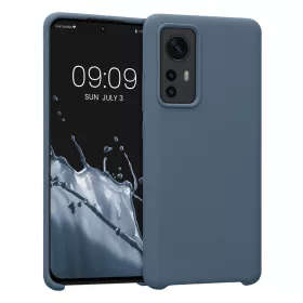   Husa Kwmobile pentru Xiaomi 12/12X, Silicon, Albastru, 56210.202