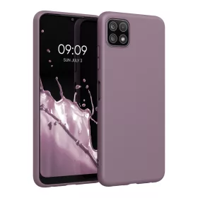   Husa pentru Samsung Galaxy A22 5G, Silicon, Mov, 55245.181, kwmobile