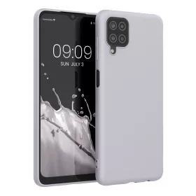   Husa Kwmobile pentru Samsung Galaxy A12, Silicon, Gri, 54048.192