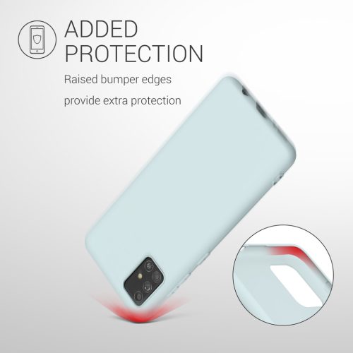 Husa Kwmobile pentru Samsung Galaxy A51, Silicon, Verde, 51196.200