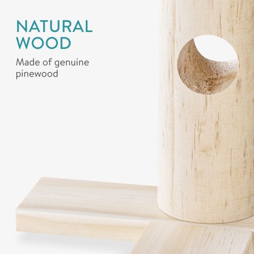 Statie de hranire pentru iepuri Navaris, din lemn pin, 34x31x15 cm, 57230.01