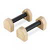 Set 2 Paralete fitness Navaris, 25x10x9.5 cm, baza antiderapanta, suport 200 kg, 57259.2