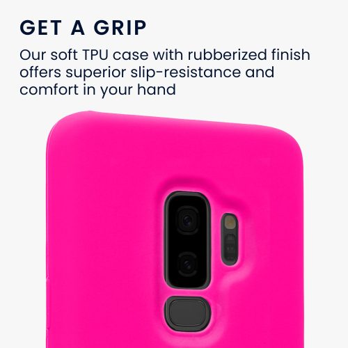Husa Kwmobile pentru Samsung Galaxy S9 Plus, Silicon, Roz, 44183.77