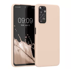   Husa Kwmobile pentru Xiaomi Redmi Note 11/Redmi Note 11s, Silicon, Crem, 57372.225