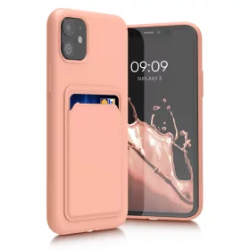   Husa Kwmobile pentru Apple iPhone 11, Silicon, Roz, 55114.199