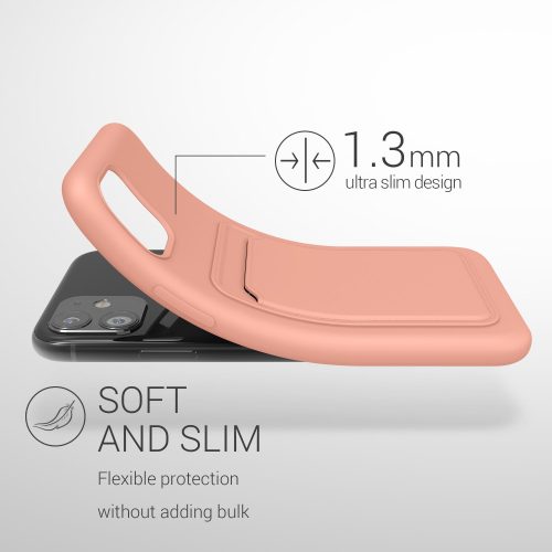 Husa Kwmobile pentru Apple iPhone 11, Silicon, Roz, 55114.199