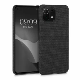   Husa Kwmobile pentru Xiaomi Mi 11 Lite 5G/11 Lite 5G NE, Textil, Gri, 57487.19