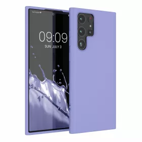   Husa Kwmobile pentru Samsung Galaxy S22 Ultra, Silicon, Albastru, 57570.108