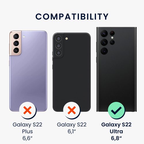 Husa Kwmobile pentru Samsung Galaxy S22 Ultra, Silicon, Verde, 56765.172