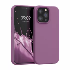   Husa Kwmobile pentru Apple iPhone 13 Pro, Silicon, Mov, 55880.235
