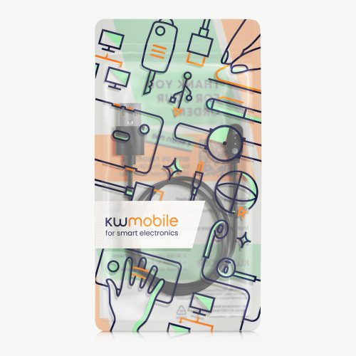 Cablu de incarcare USB pentru Oppo Watch Free, Kwmobile, Negru, Plastic, 57784.01