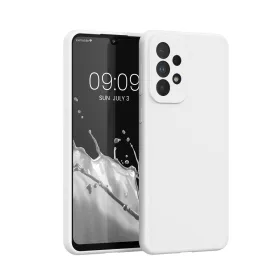   Husa Kwmobile pentru Samsung Galaxy A33 5G, Silicon, Alb, 57833.48