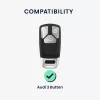 Husa Cheie Auto pentru Audi 3 Butoane - Smart Key, Kwmobile, Multicolor, Silicon, 52827.03