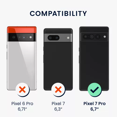 Husa kwmobile pentru Google Pixel 7 Pro, Textil, Gri, 58018.19