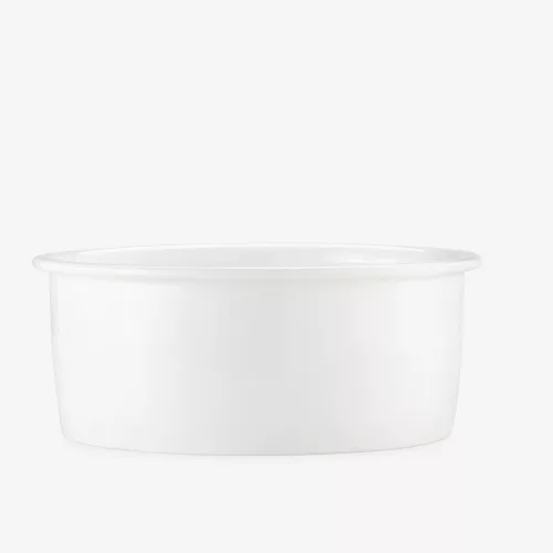 Set de 2 boluri pentru apa si hrana pentru caini si pisici, Alb, Ceramica, 55229.02