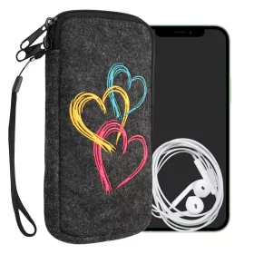   Husa Universala Kwmobile marime XL - 6,8 inch, Microfibra, Multicolor, 49866.4.11