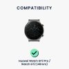 Curea pentru Huawei Watch GT 2 Pro/Watch GT 2 (46mm), Kwmobile, Negru, Silicon, 58462.01