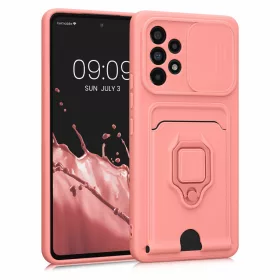   Husa Kwmobile pentru Samsung Galaxy A53 5G, Silicon, Roz, 58577.193