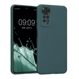   Husa Kwmobile pentru Xiaomi Redmi Note 11/Redmi Note 11s, Silicon, Verde, 57918.169