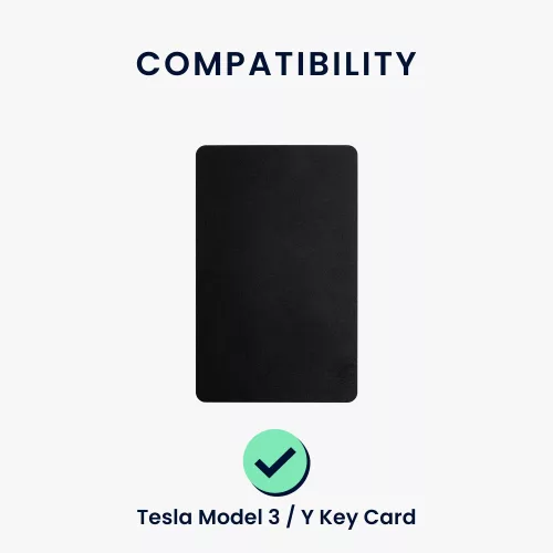 Husa Cheie Auto pentru Tesla Model 3/Model Y, Kwmobile, Negru/Auriu, Silicon, 58600.01