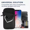 Husa Universala Kwmobile marime XL - 6,8 inch, Neopren, Negru/Alb, 58701.4.02