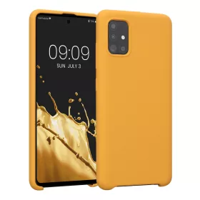   Husa Kwmobile pentru Samsung Galaxy A51, Silicon, Portocaliu, 51197.191