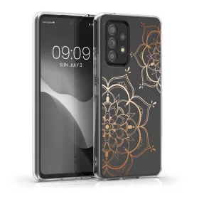   Husa Kwmobile pentru Samsung Galaxy A53 5G, Silicon, Transparent/Roz, 58800.02