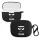 Husa pentru casti JBL 230NC TWS, Kwmobile, Negru/Alb, Silicon, 58870.01