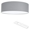 Plafoniera LED tavan Navaris, 22W, diametru 32 cm, telecomanda, gri/gri deschis, plastic/metal