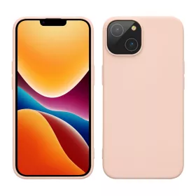   Husa Kwmobile pentru Apple iPhone 14, Silicon, Crem, 59079.225