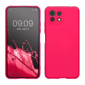   Husa Kwmobile pentru Xiaomi Mi 11 Lite 5G/11 Lite 5G NE, Silicon, Roz, 56047.77