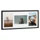 Rama foto colaj Navaris, 3 poze 10x15 cm, 38.2x17.2x2 cm, argintiu, sticla/aluminiu