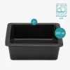 Suport hranire pentru pisici si caini mici Navaris, cu 2 boluri ceramice, suport metalic inaltat, 2x250 ml, antiderapant, design modern, Negru